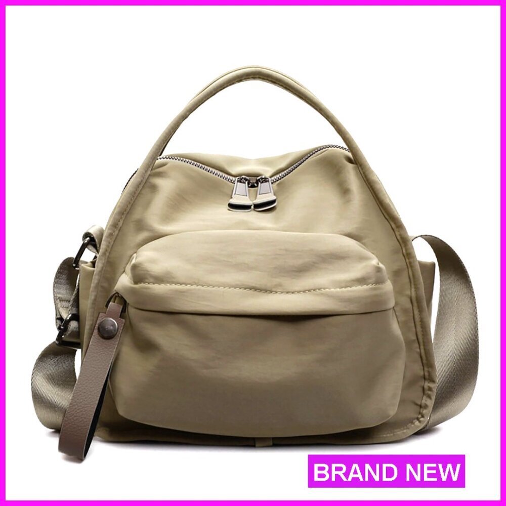Large Nylon Crossbody Bag with Multiple Pockets Lightweight Casual Purse
